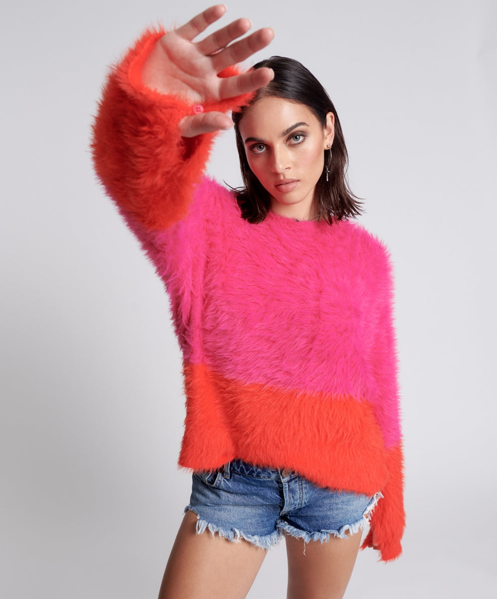 Products LOST SIGNAL COLOUR BLOCK SWEATER