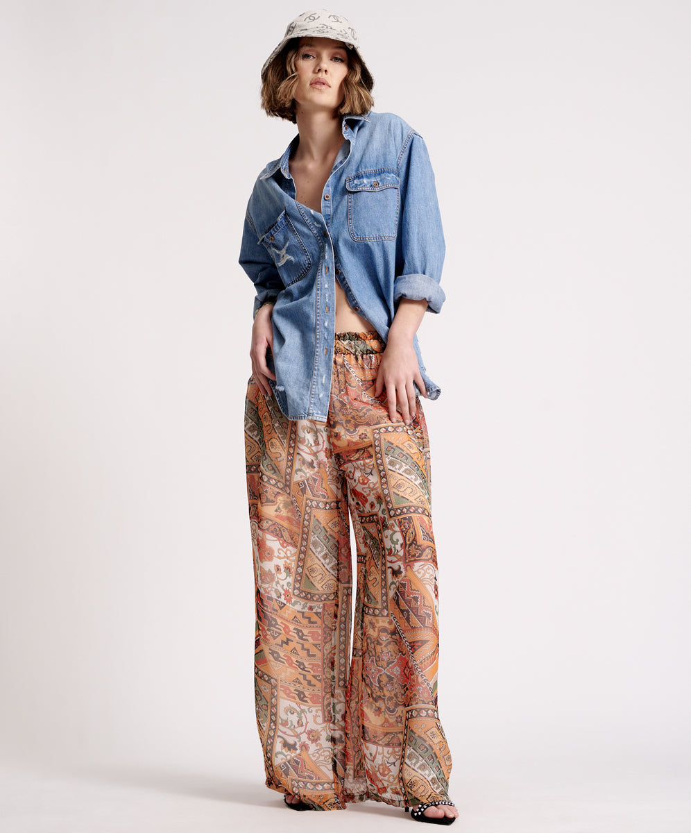 Products Bazaar Palazzo Pants - Paisley