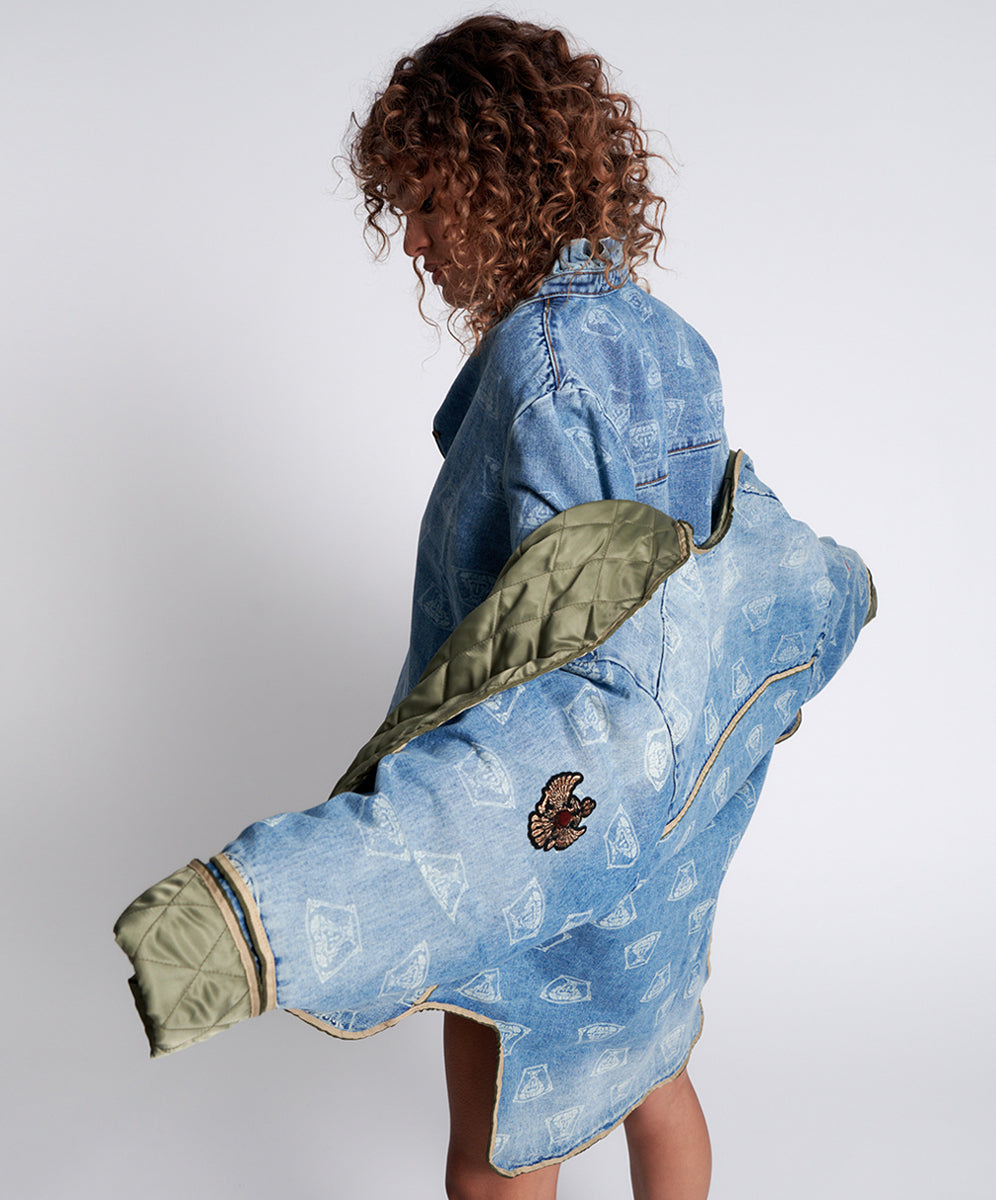 Last Stock STUFFED MEDUSA DENIM JACKET