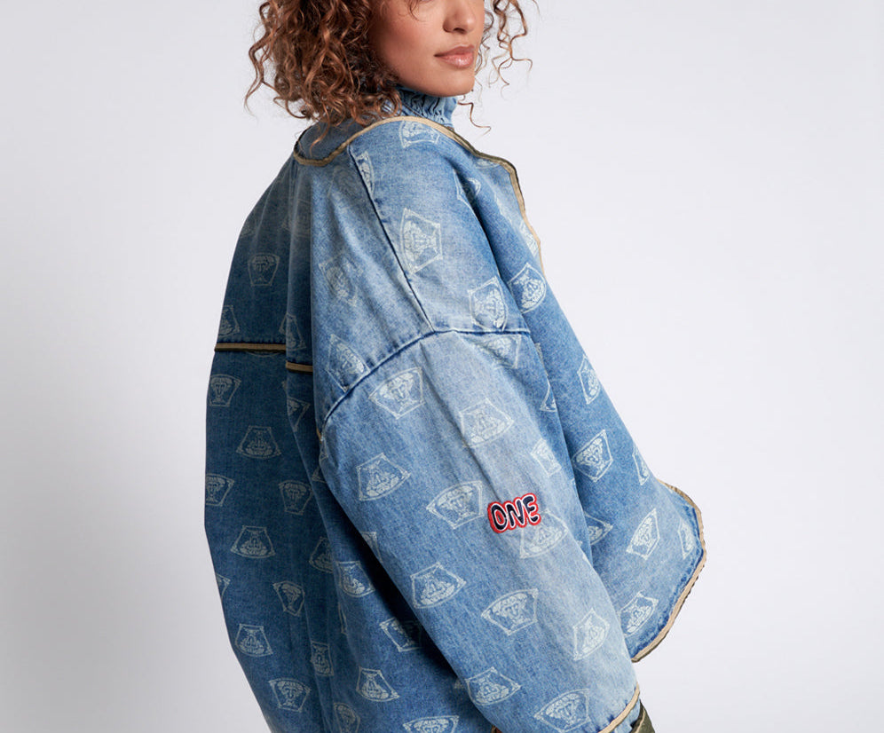 STUFFED MEDUSA DENIM JACKET