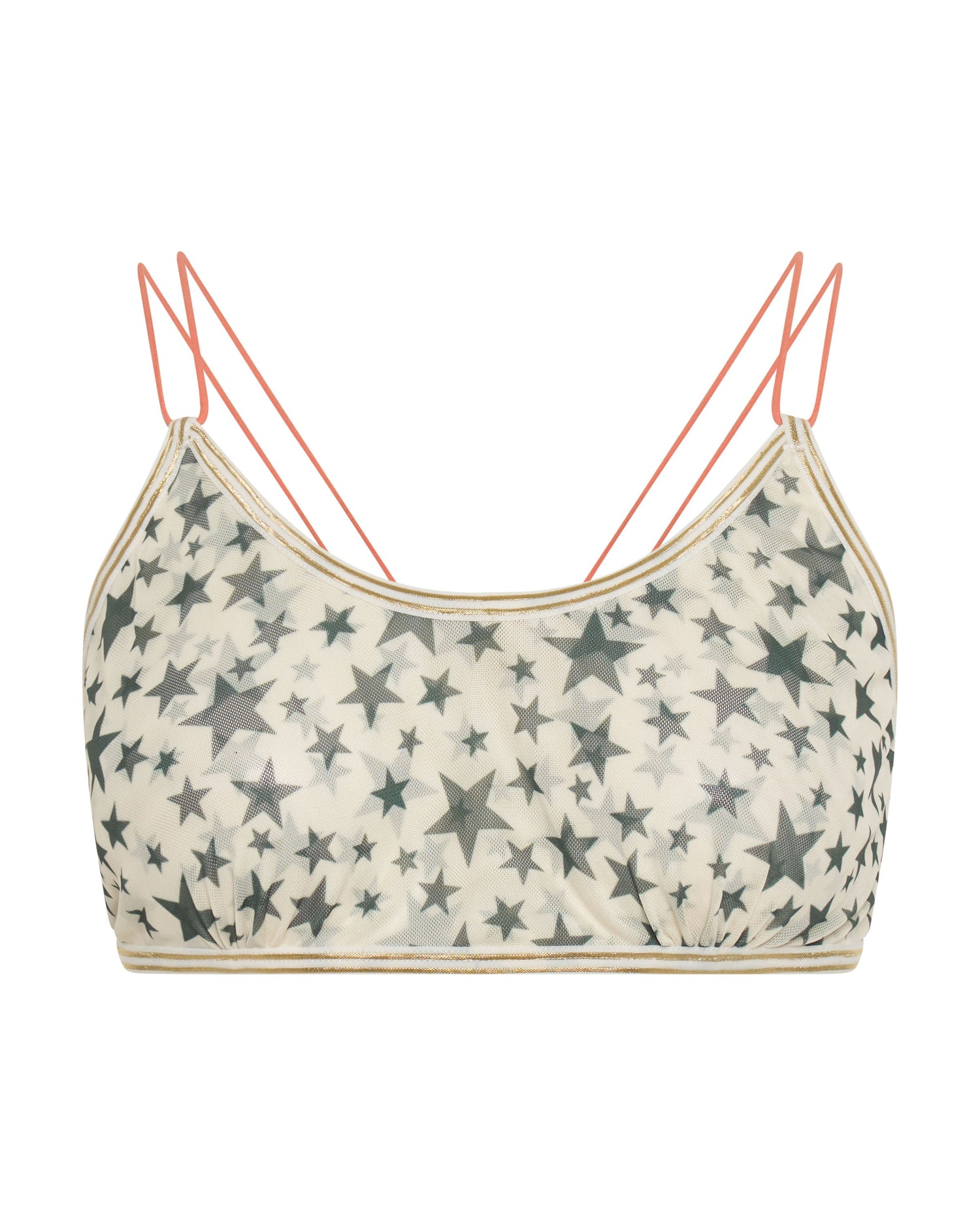 Products Lola Mesh Bralette - Khaki Star