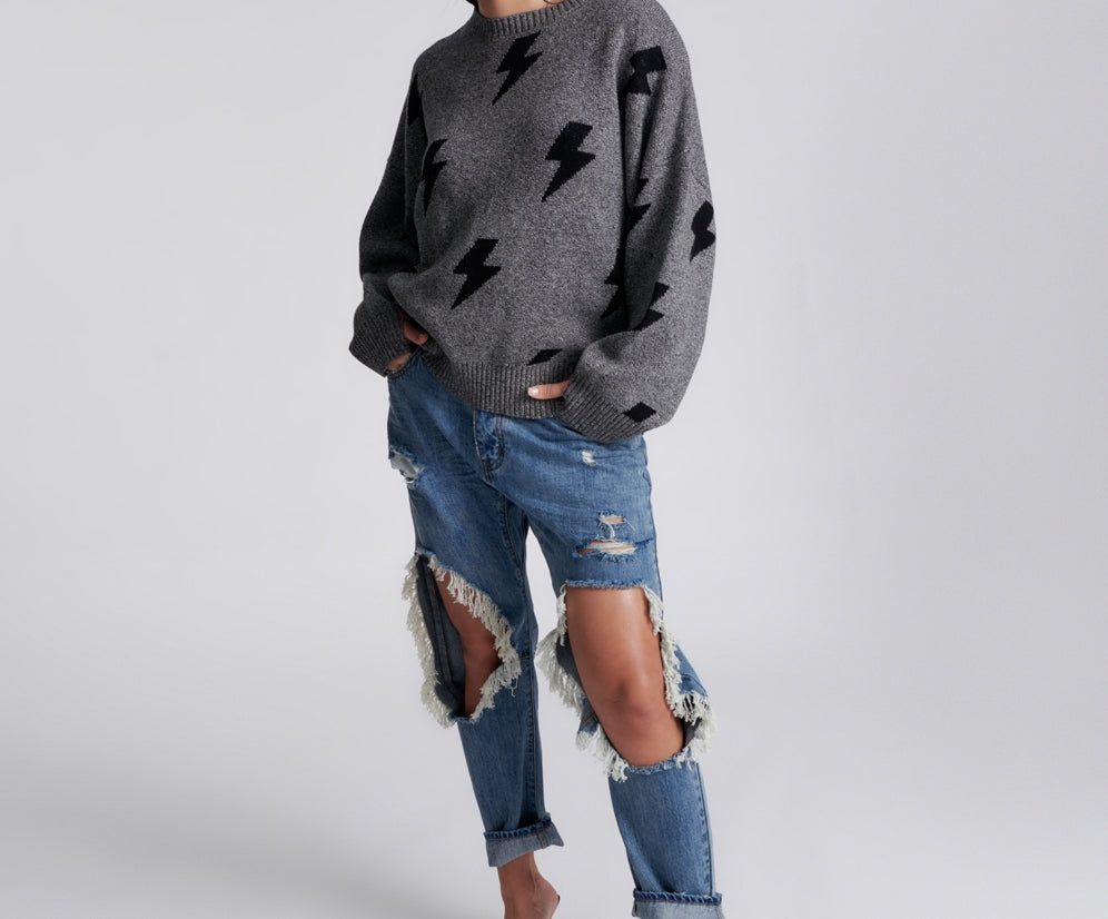 STATIC LIGHTNING SWEATER