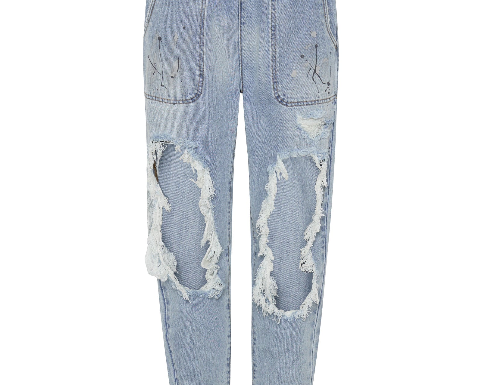 Trackers Mid Waist Jogger Denim Jeans - Fleetwood Artiste