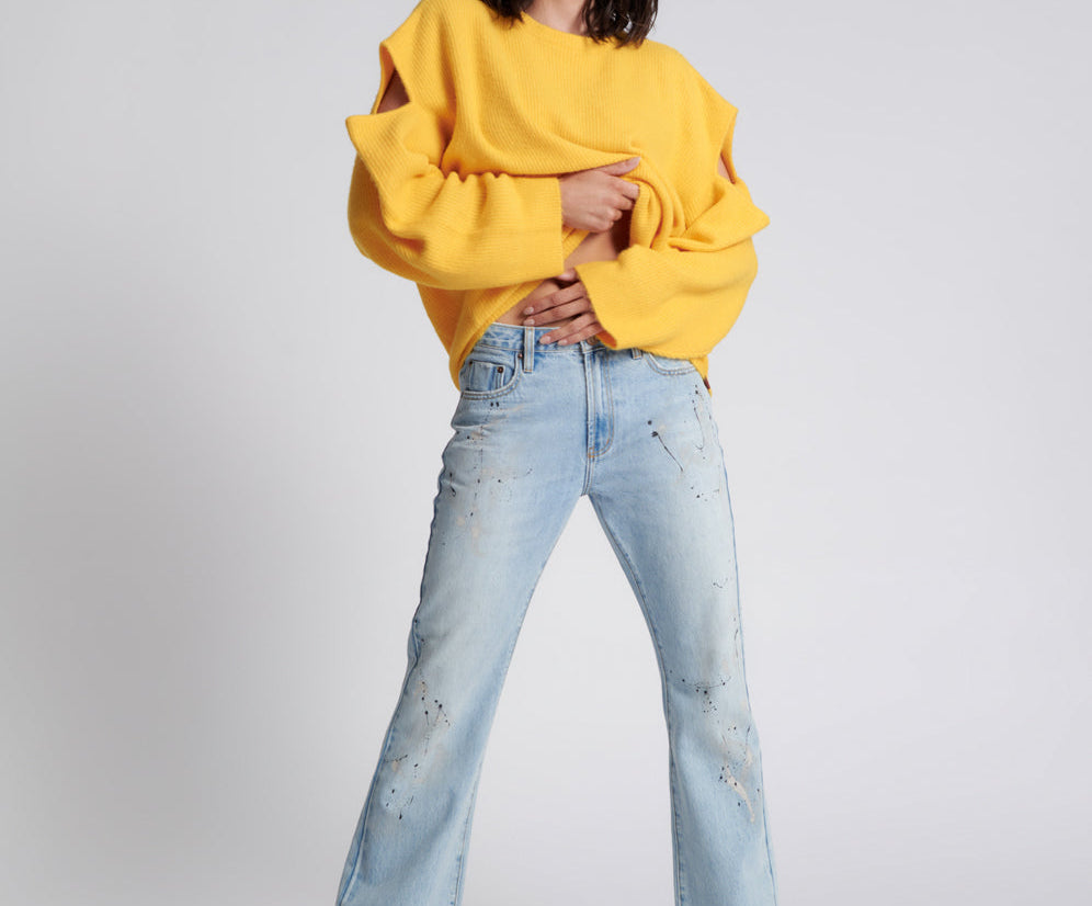 Charlie High Waist Slim Flared Denim Jeans - Fleetwood Artiste
