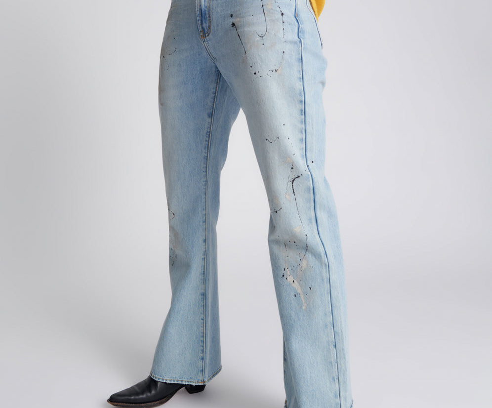 Charlie High Waist Slim Flared Denim Jeans - Fleetwood Artiste