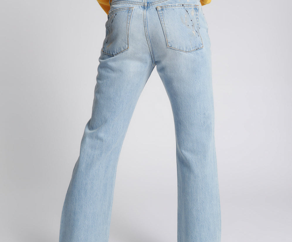 Charlie High Waist Slim Flared Denim Jeans - Fleetwood Artiste