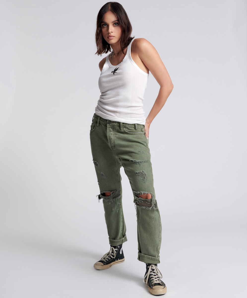 Products MESSED UP SAINTS BOYFRIEND PANTS
