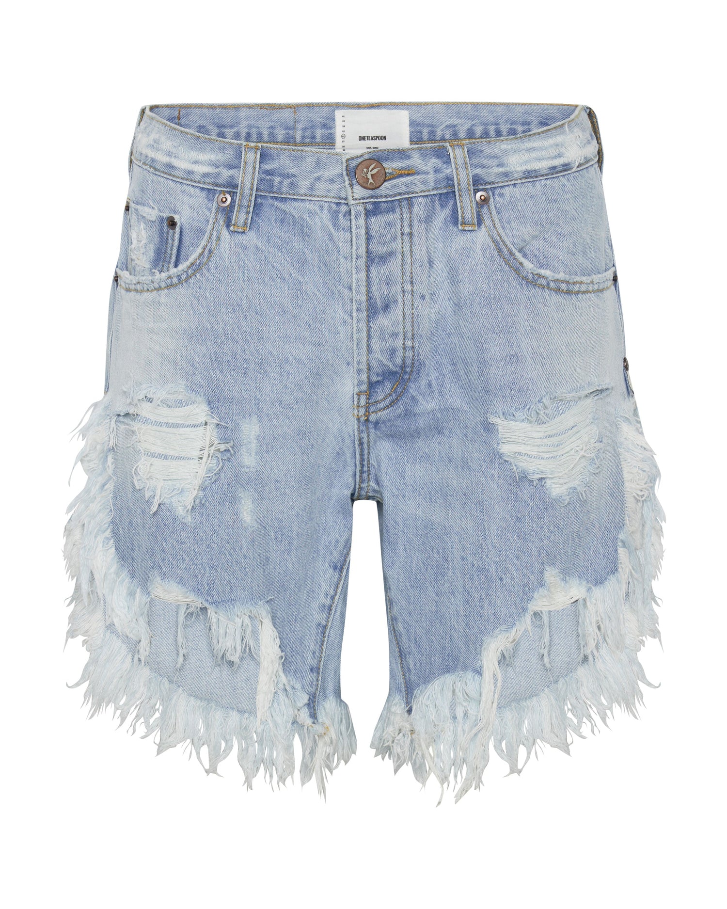 Products FLEETWOOD FRANKIES LONG LENGTH DENIM SHORTS