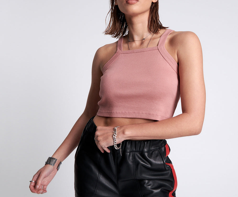 Bamboo Logo Rally Tank Top - Pink