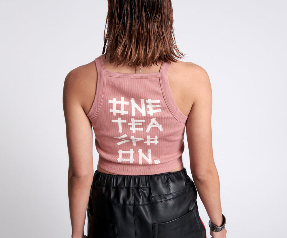 Bamboo Logo Rally Tank Top - Pink