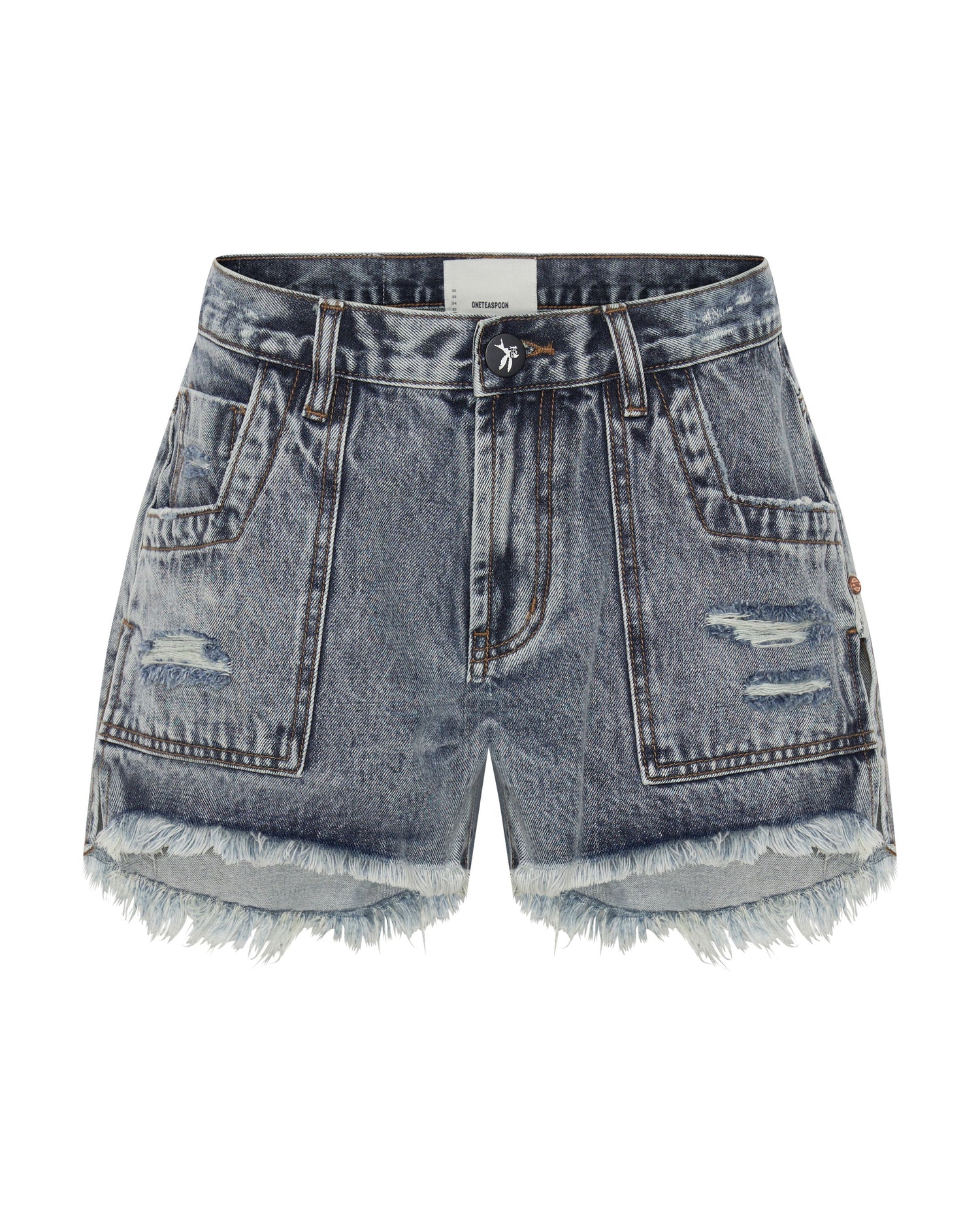 Products BLUE BLOSSOM MARLON LOW WAIST BOYFRIEND SHORTS