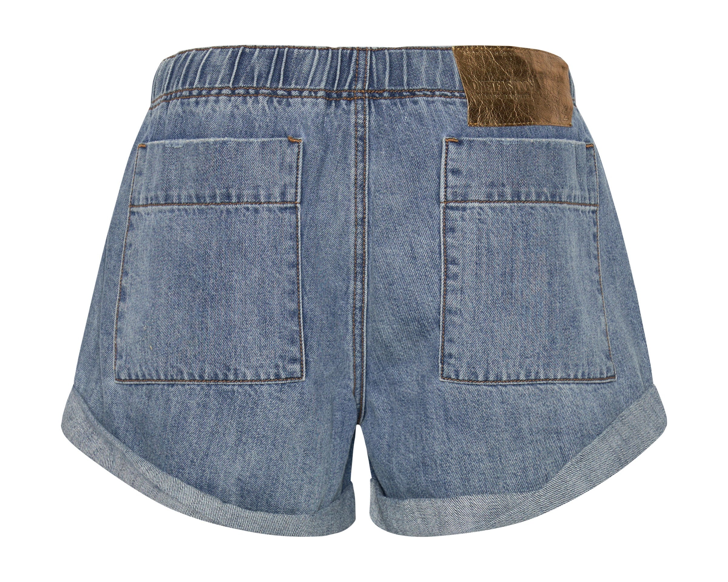 JOHNNY BLUE SHABBY BANDIT DRAWSTRING BOYFRIEND SHORTS