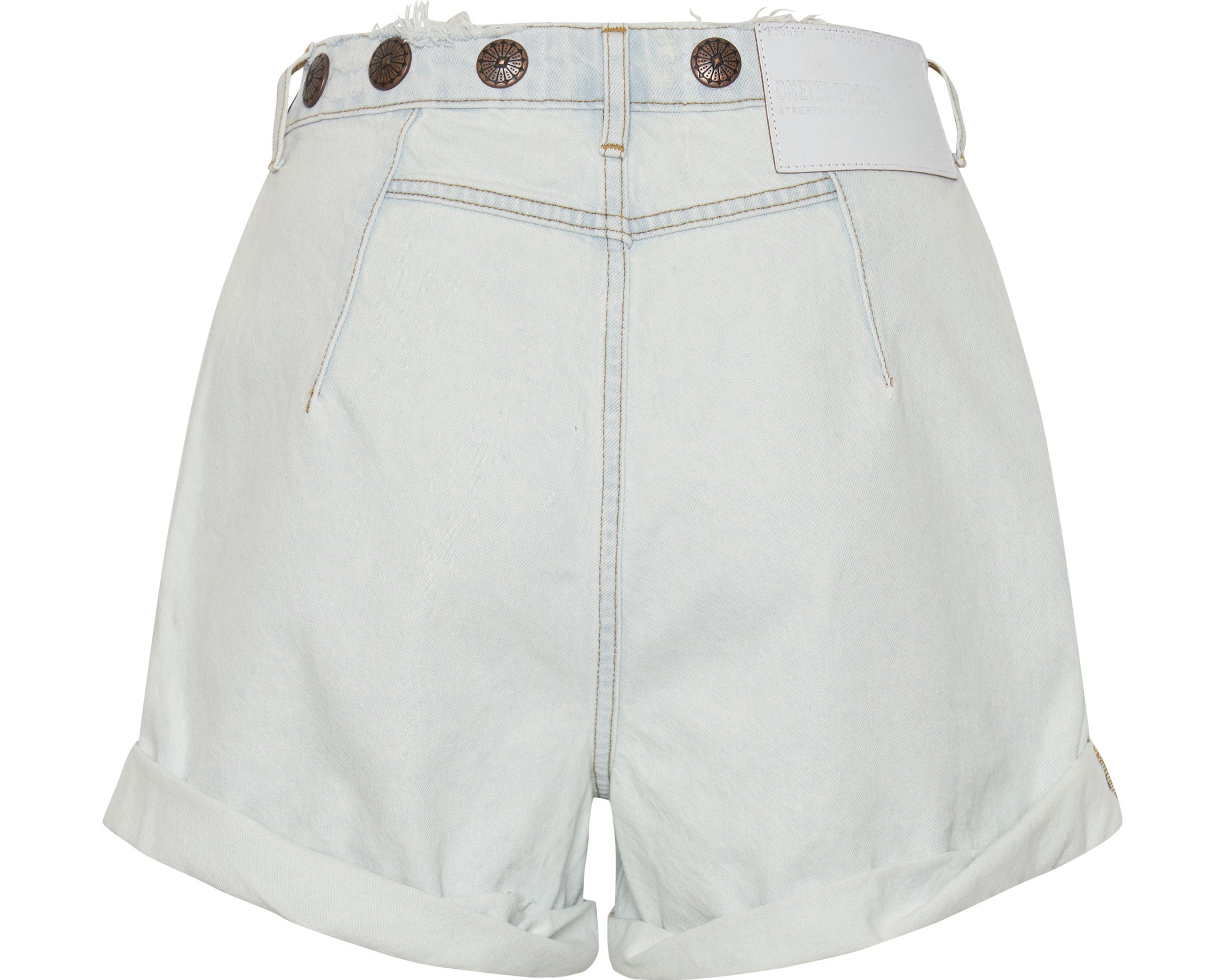 BEL AIR BLUE STREETWALKER HIGH WAIST DENIM SHORTS