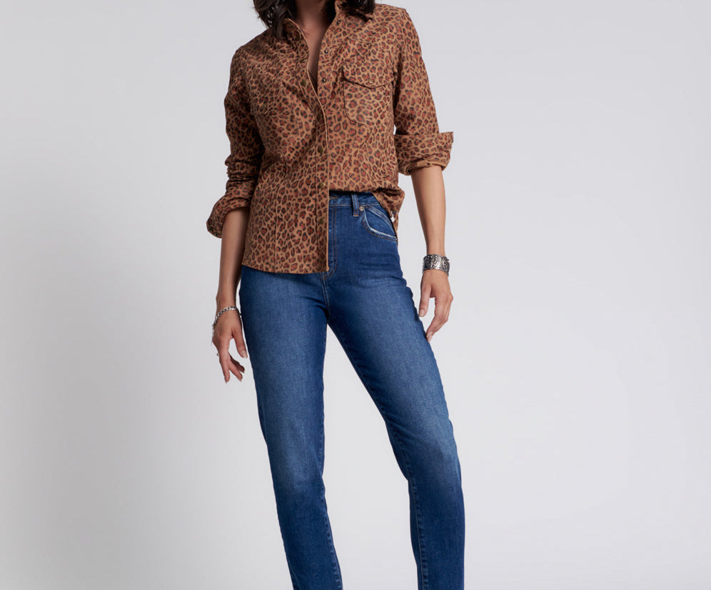 Legends High Waist Mom Fit Denim Jeans - Power Blue