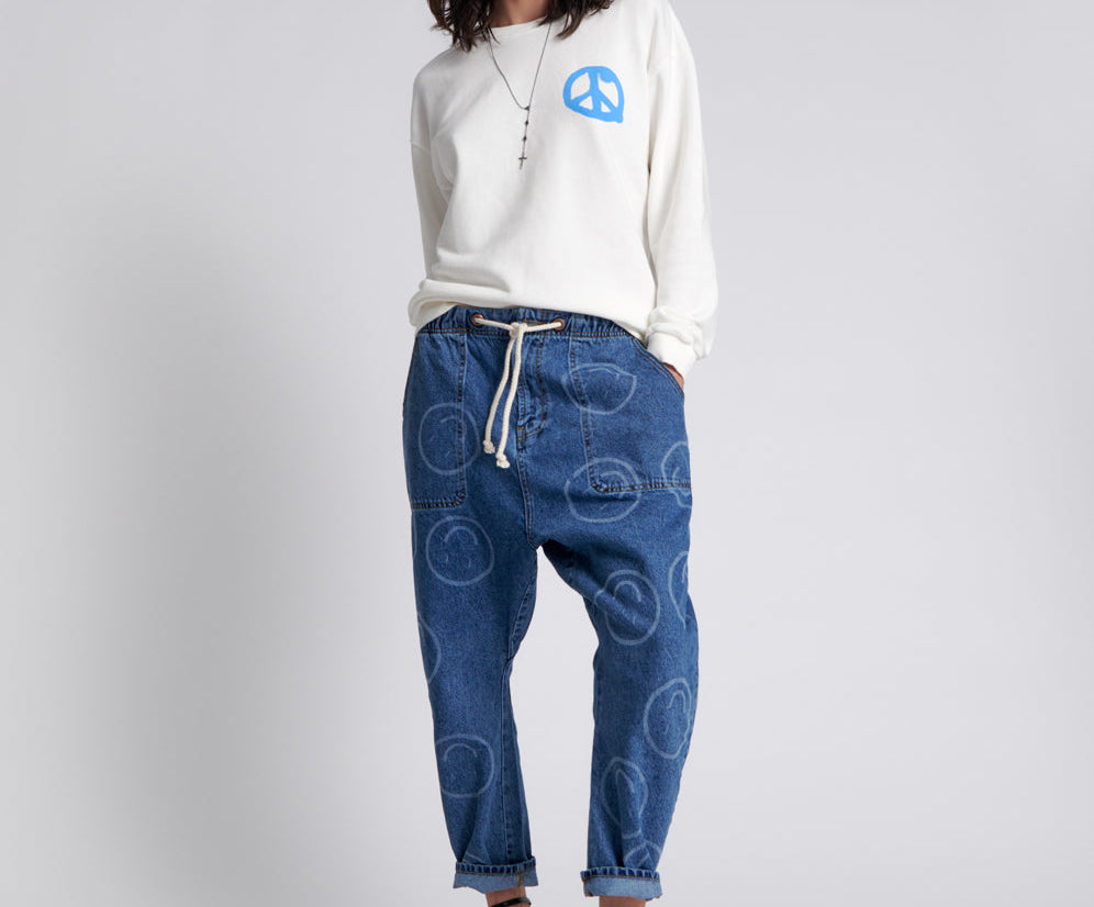 Shabby Kingpins Low Waist Boyfriend Denim Jeans - Rosewood