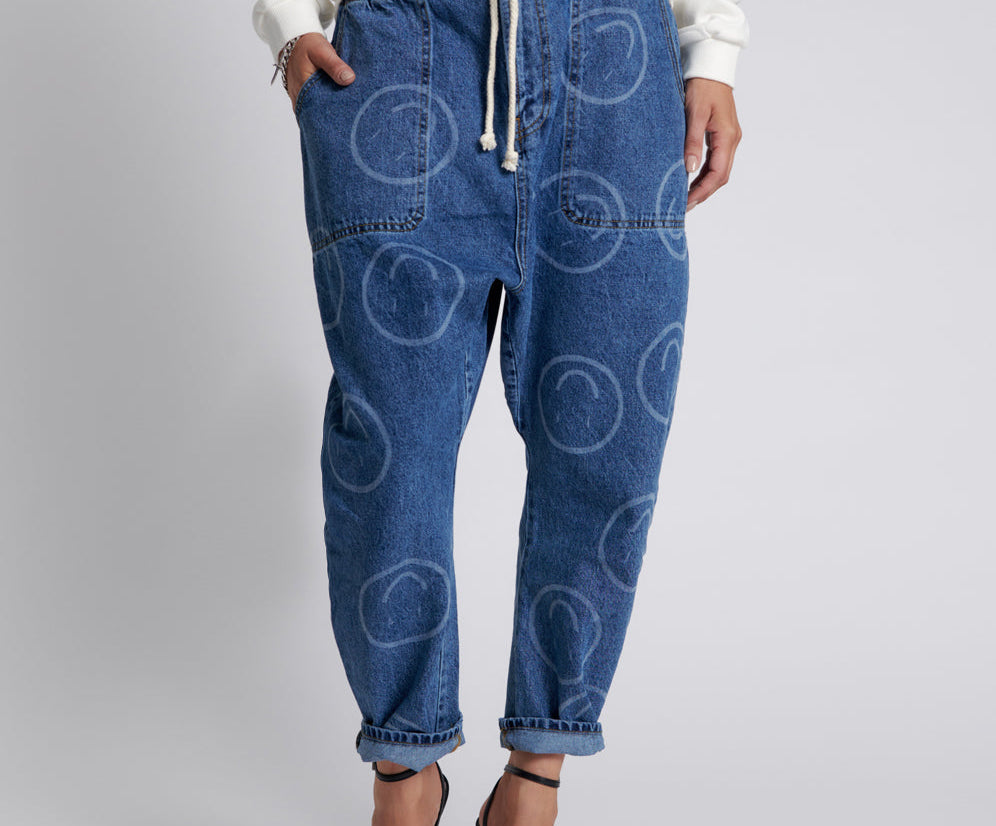Shabby Kingpins Low Waist Boyfriend Denim Jeans - Rosewood