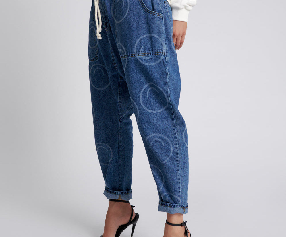 Shabby Kingpins Low Waist Boyfriend Denim Jeans - Rosewood