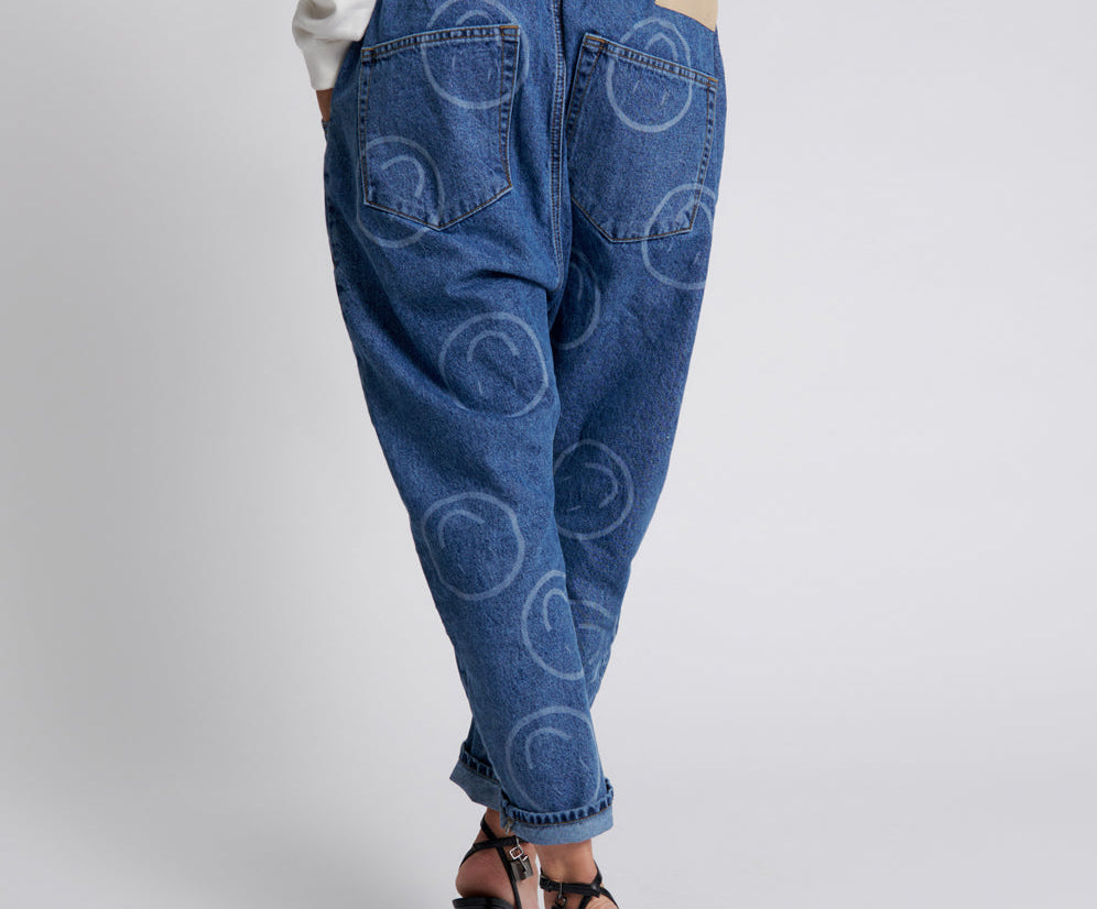 Shabby Kingpins Low Waist Boyfriend Denim Jeans - Rosewood