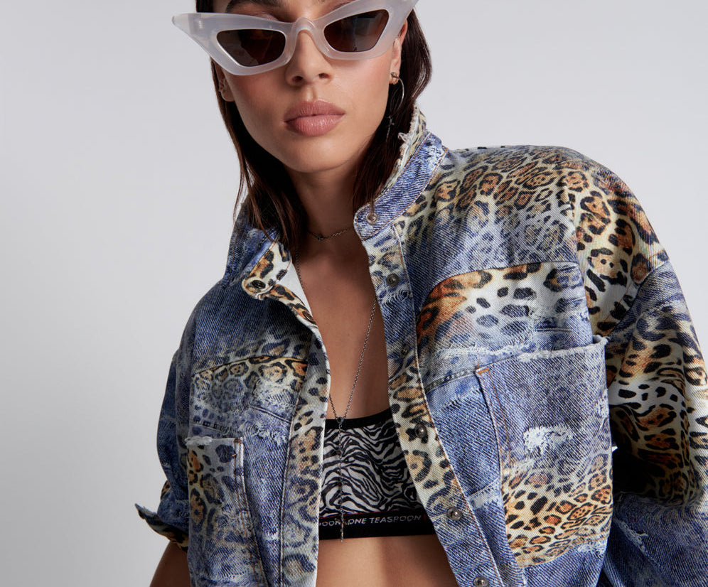 LEOPARTY DARIA DENIM SHACKET