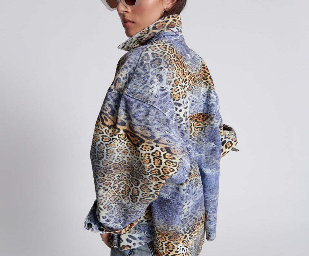 LEOPARTY DARIA DENIM SHACKET