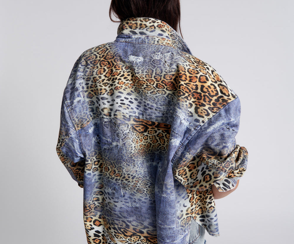 LEOPARTY DARIA DENIM SHACKET