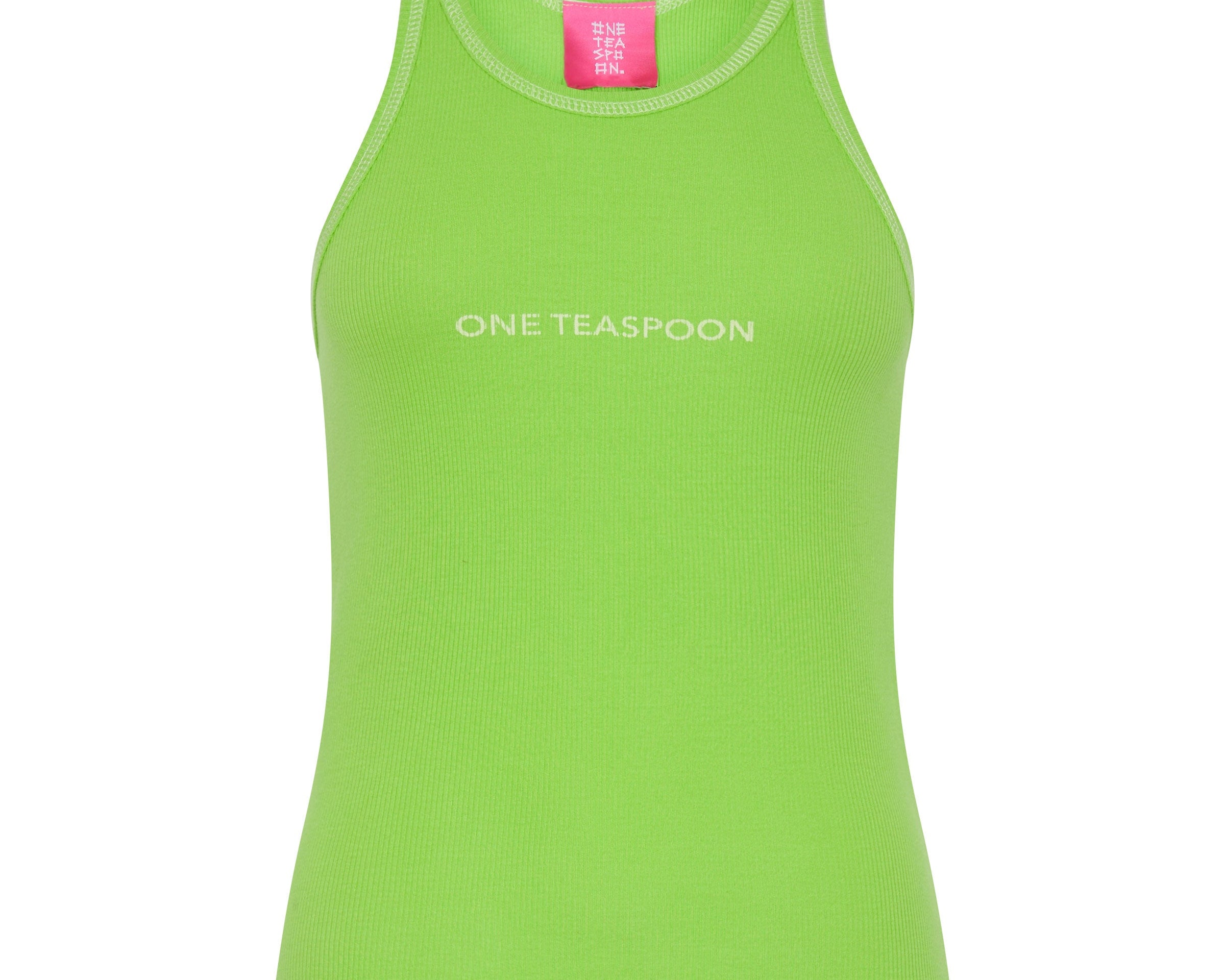 ONE TEASPOON LOGO RIB SINGLET