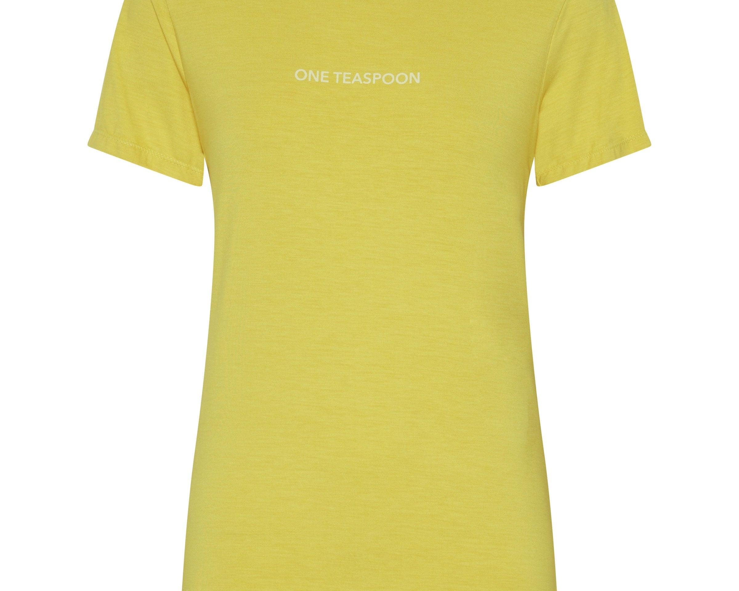 BLAZING YELLOW LOGO FITTED TEE