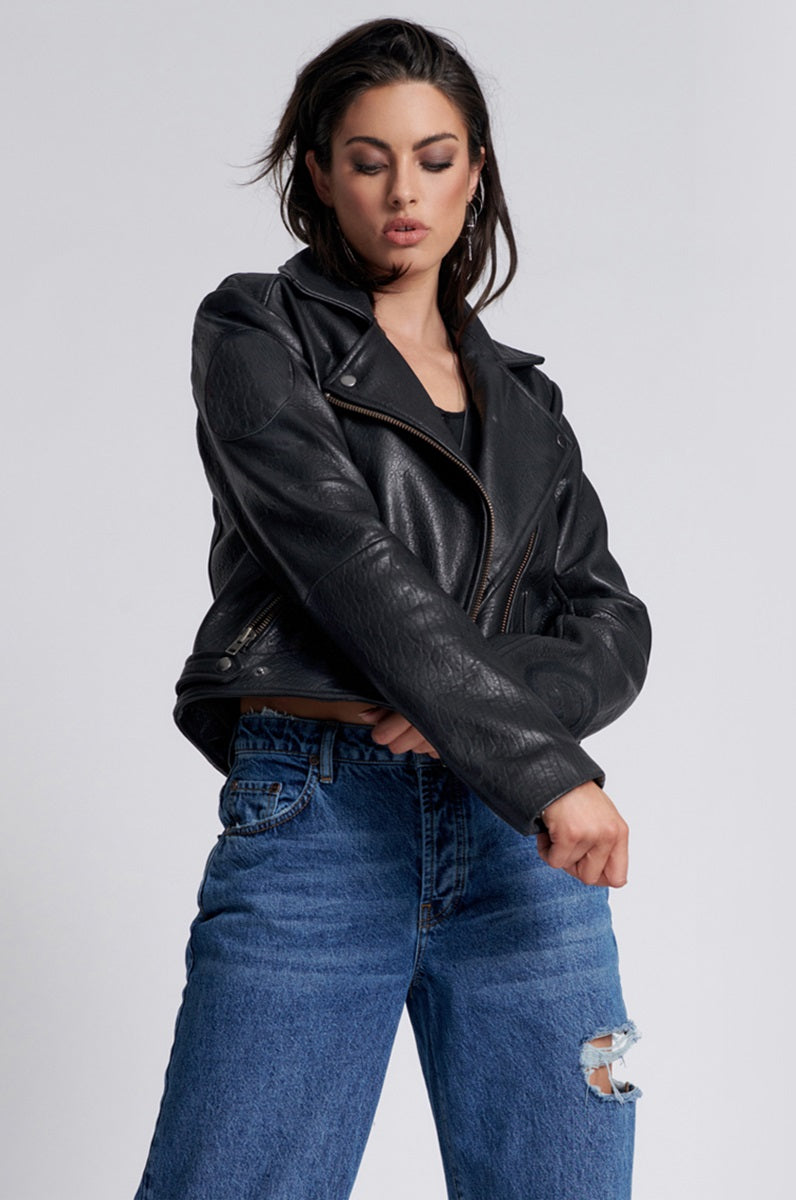 Products GAME OVER CLASSIC LEATHER JACKET
