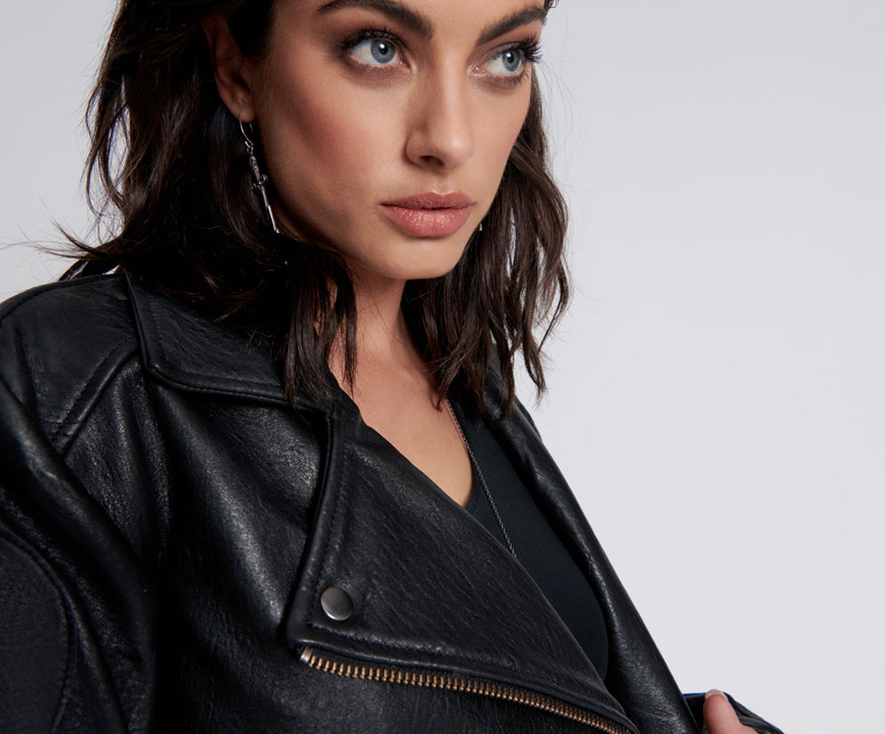 GAME OVER CLASSIC LEATHER JACKET