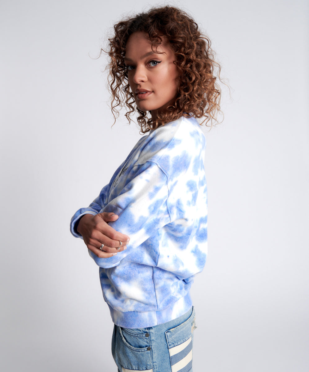 Products LOVE YOURSELF SOS TIE DYE SWEATER