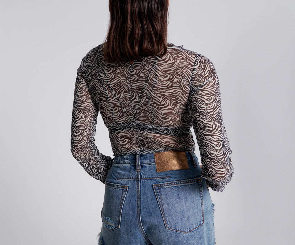 Ruffle Party Longsleeve Top - Interference