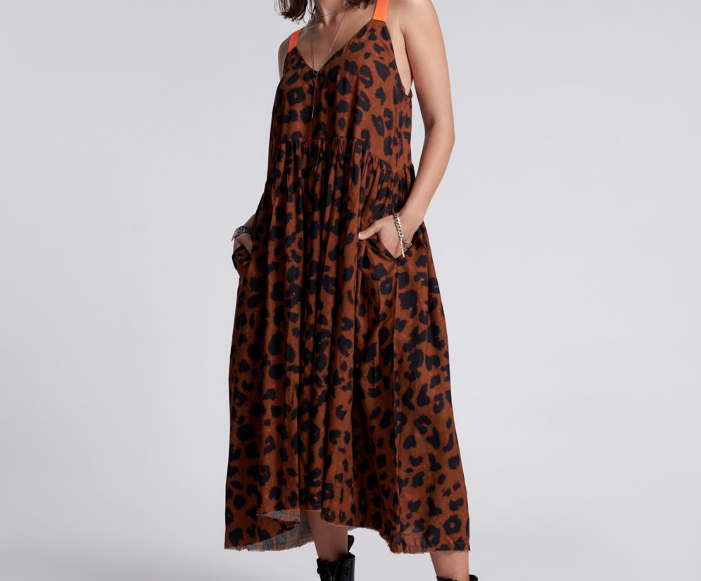 ANIMAL ANARCHY RUNAWAY SLIP DRESS