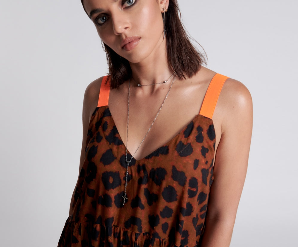 ANIMAL ANARCHY RUNAWAY SLIP DRESS