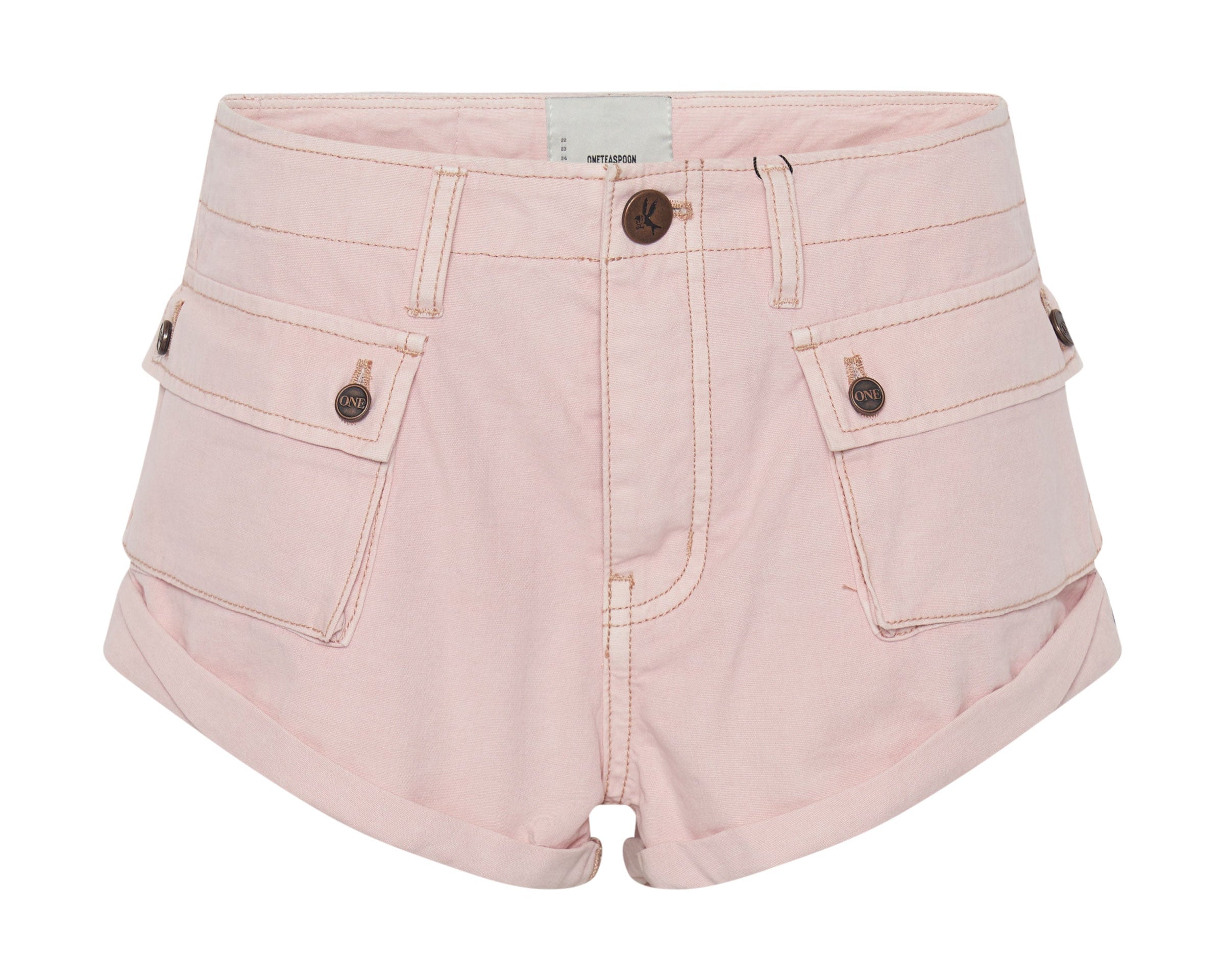 BLUSH CADET BANDITS LOW WAIST SHORTS