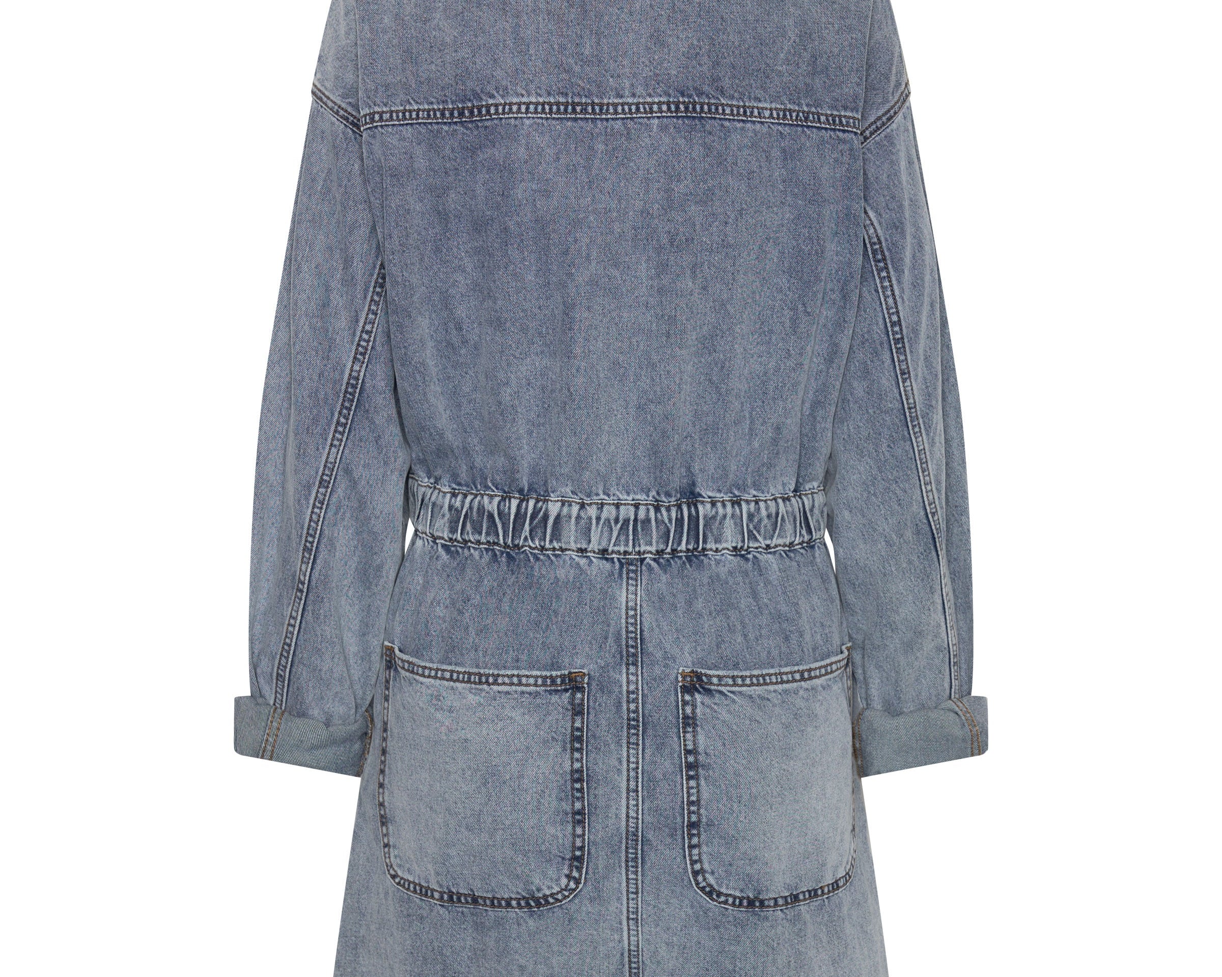 Denim Olivia Dress - Blue Blossom