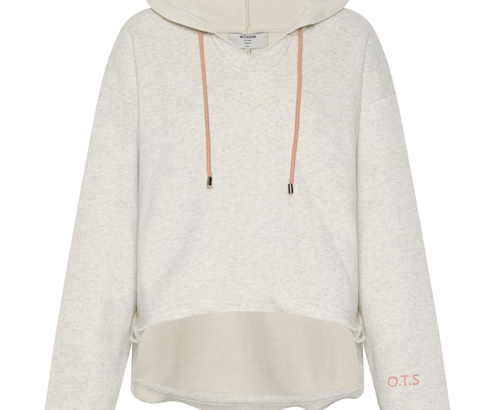 OTS WHITE MARL VOYAGER HOODY