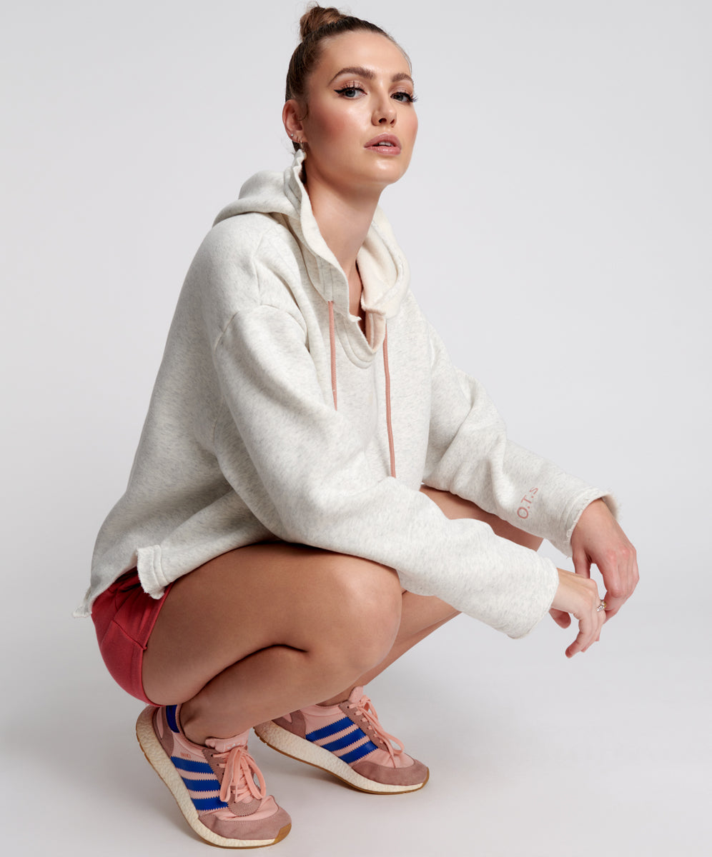 Products OTS WHITE MARL VOYAGER HOODY