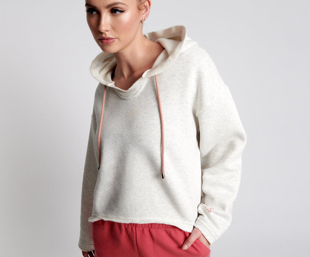 OTS WHITE MARL VOYAGER HOODY