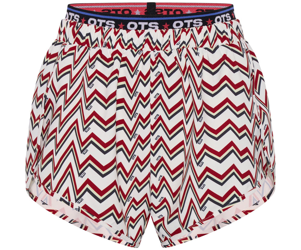 O.T.S Heartline Runner Shorts - Red White