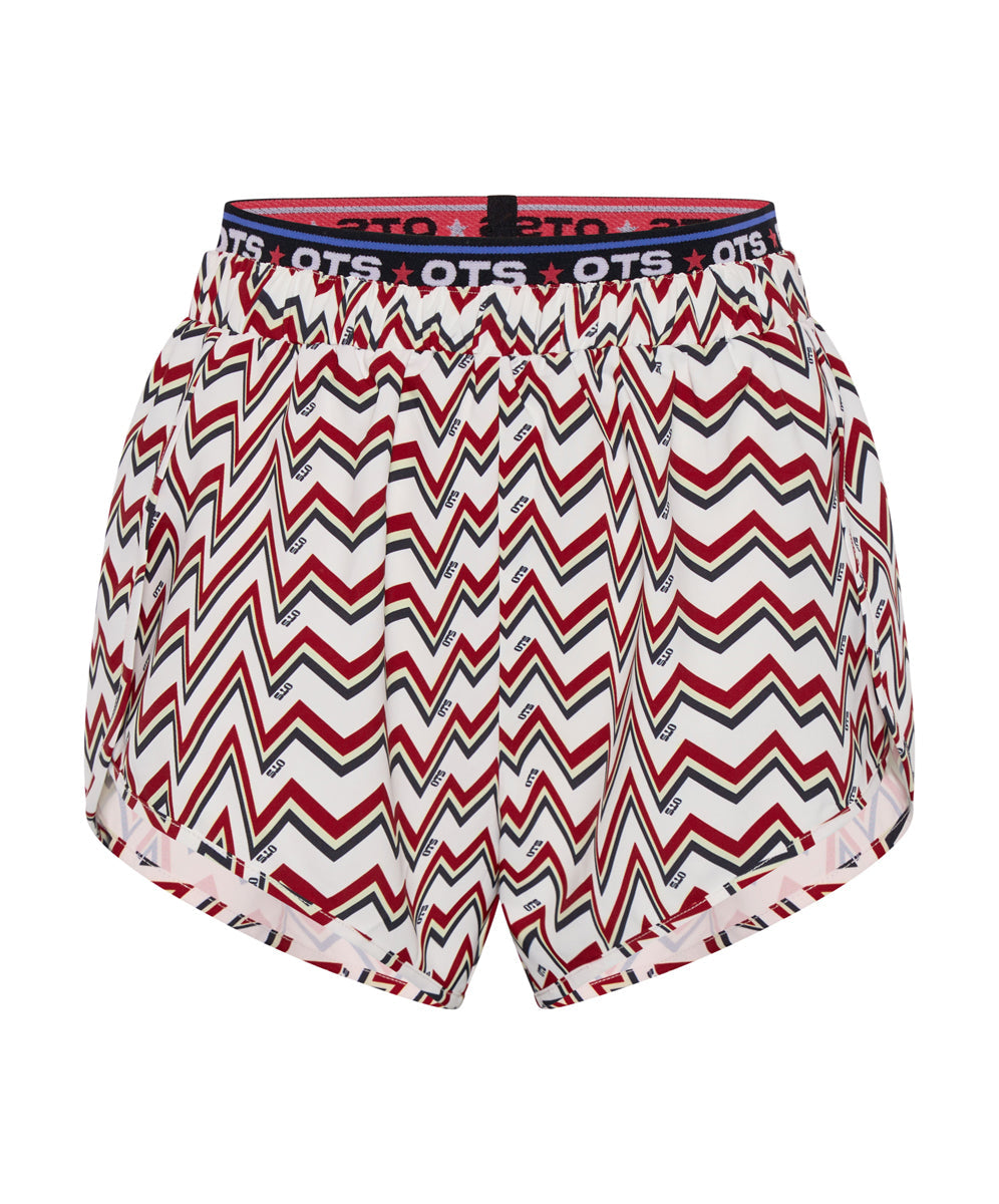 Products O.T.S Heartline Runner Shorts - Red White