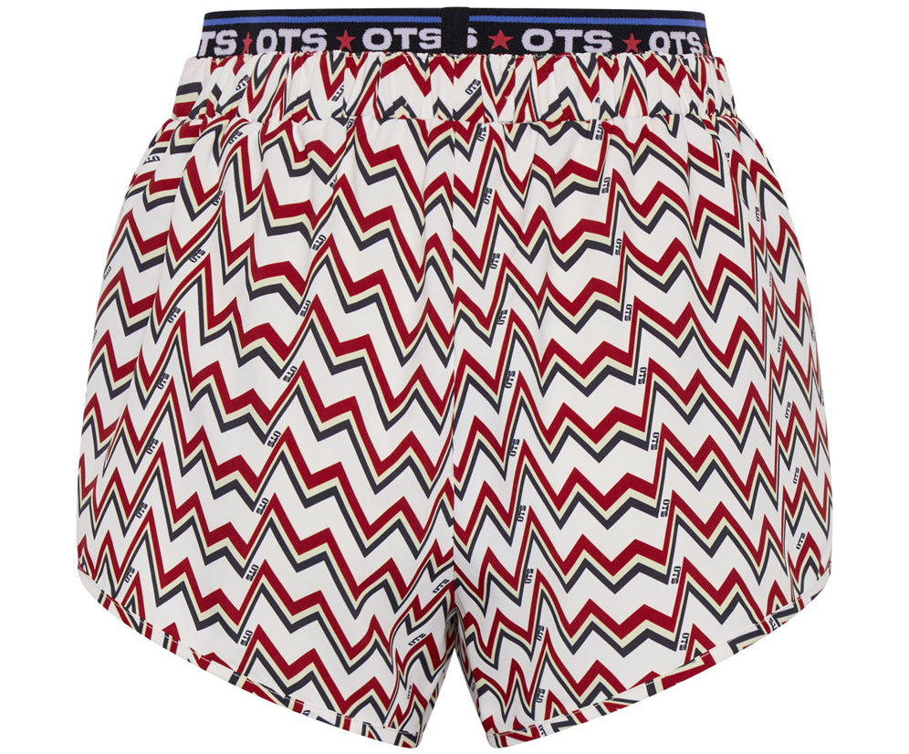 O.T.S Heartline Runner Shorts - Red White