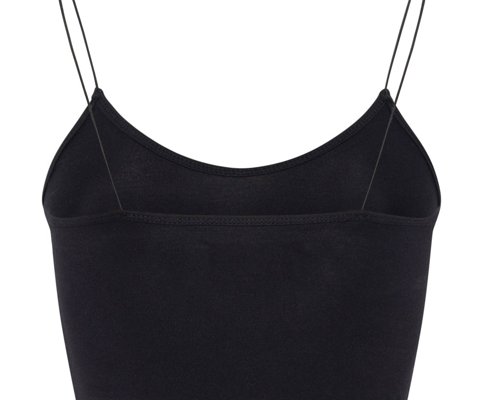O.T.S Boxer Crop Top - Black