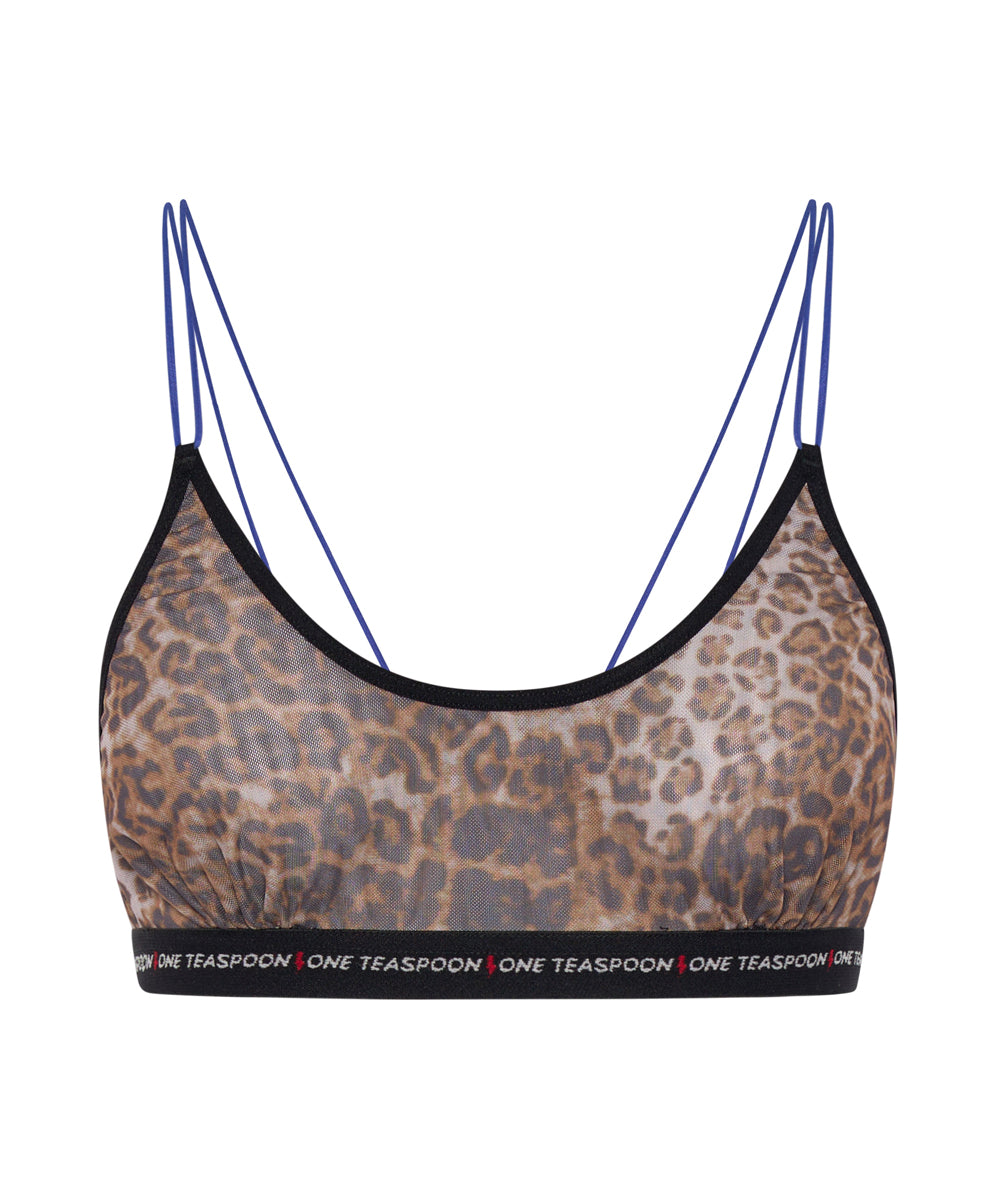 Products Lola Mesh Bralette - Animal