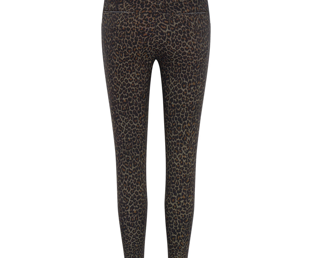 Preachers High Waist Skinny Stretch Denim Jeans - Leopard