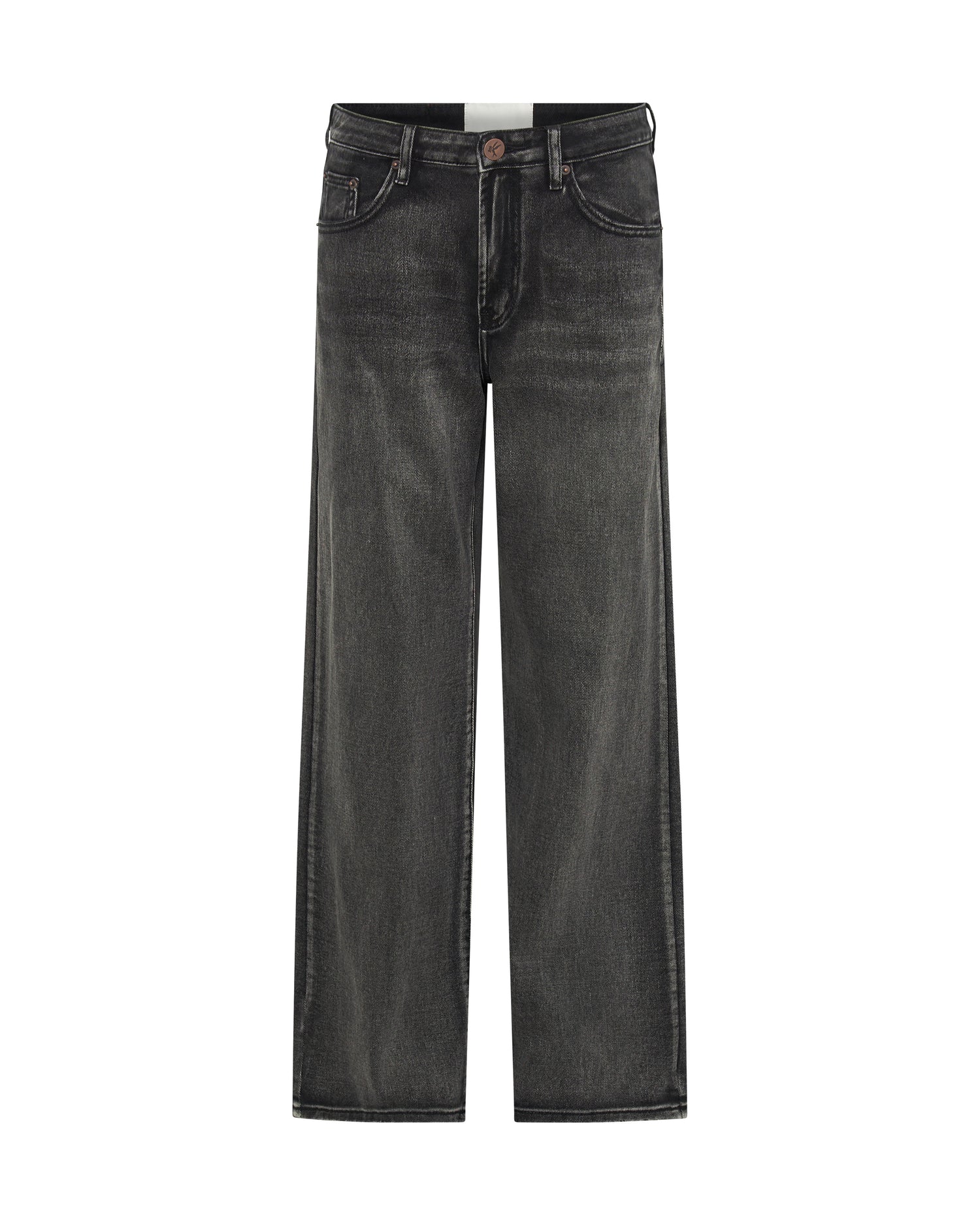 Products Jackson Mid Waist Wide Leg Denim Jeans - Faded Black