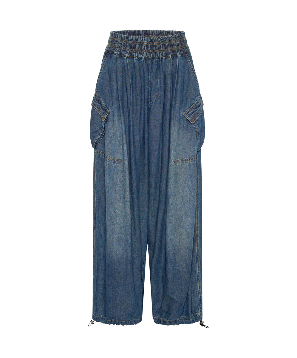Products Parachute Denim Pants - Used Blue
