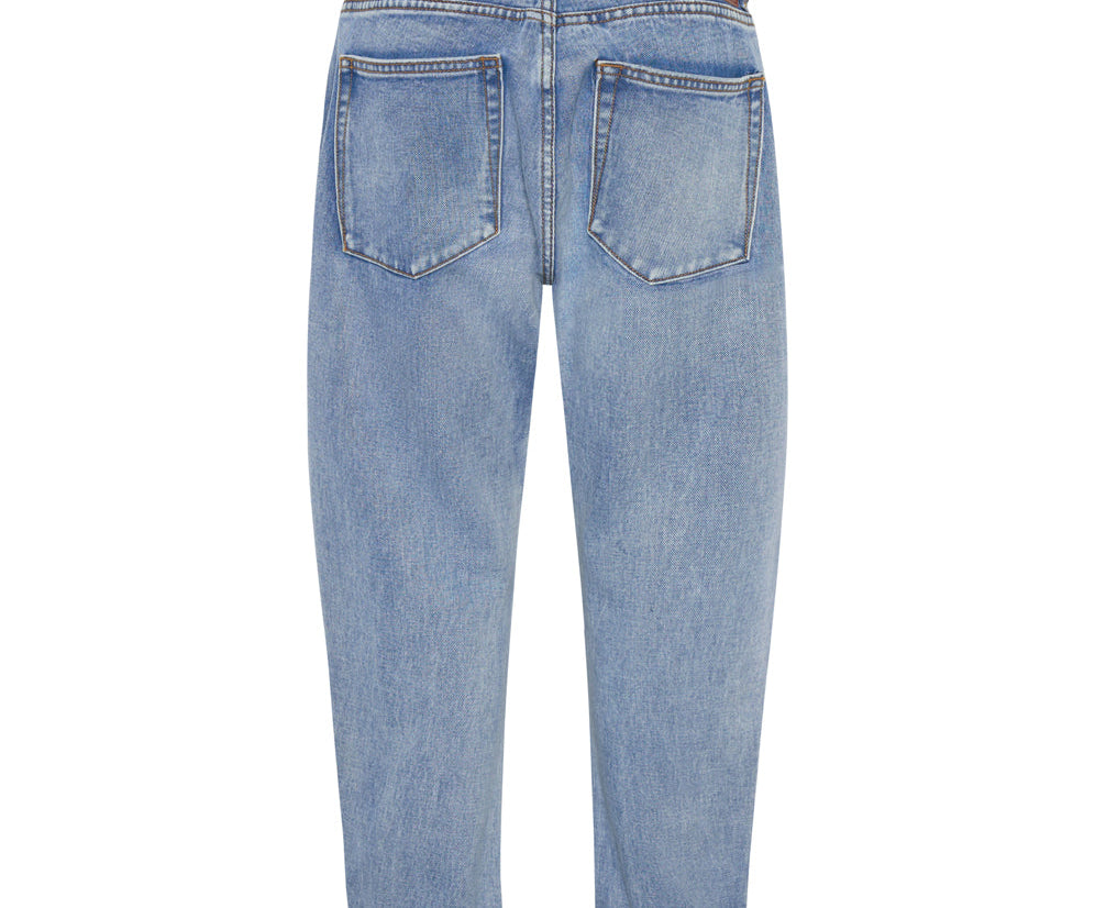 Saints Low Waist Boyfriend Denim Jeans - Berlin Blue