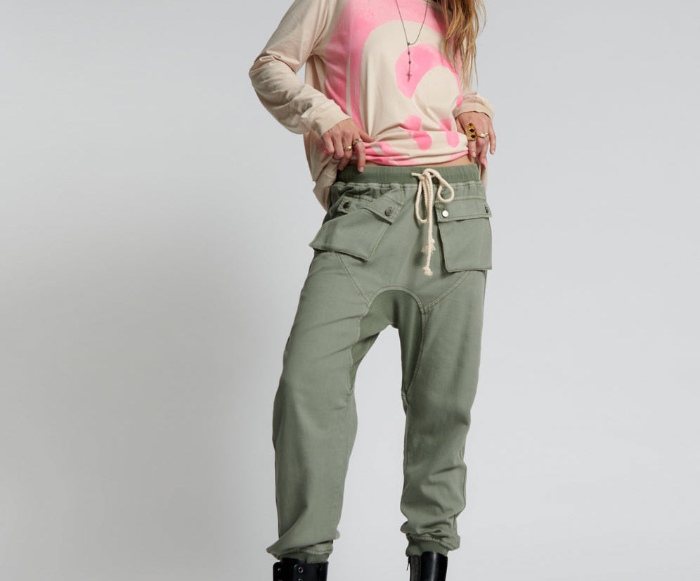 FADED KHAKI CADET PANTS