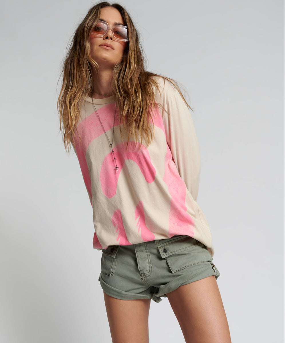 Products Cadet Bandits Low Waist Denim Shorts - Faded Khaki