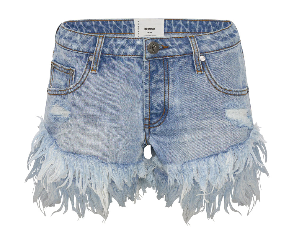 OCEAN DUKES LOW WAIST MINI DENIM SHORT